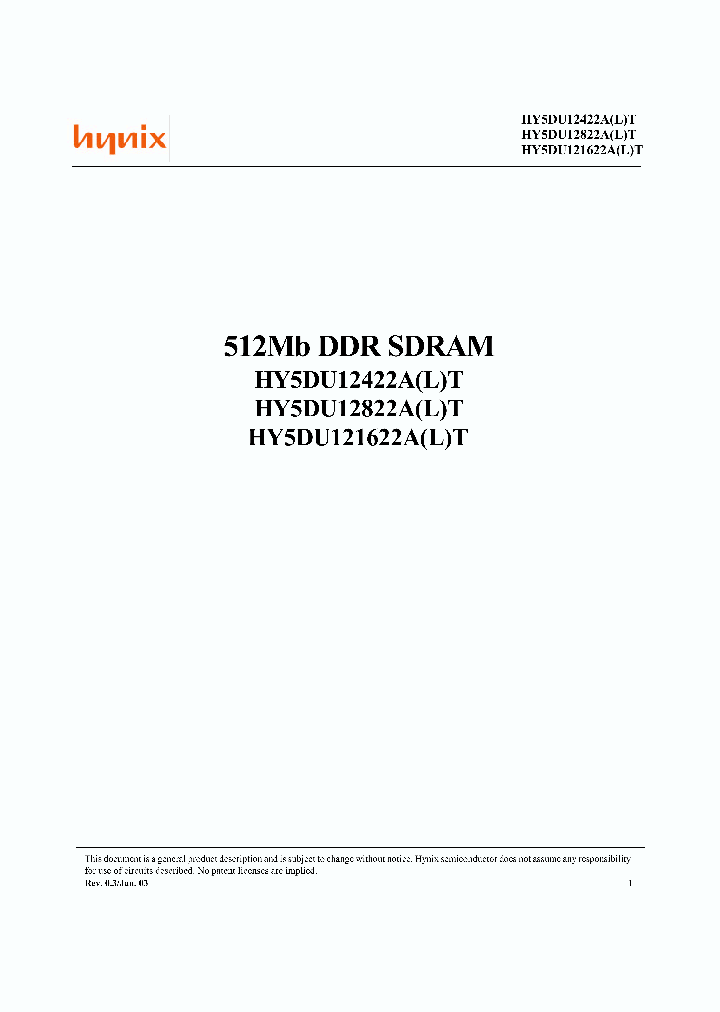 HY5DU12822ALT_1558364.PDF Datasheet