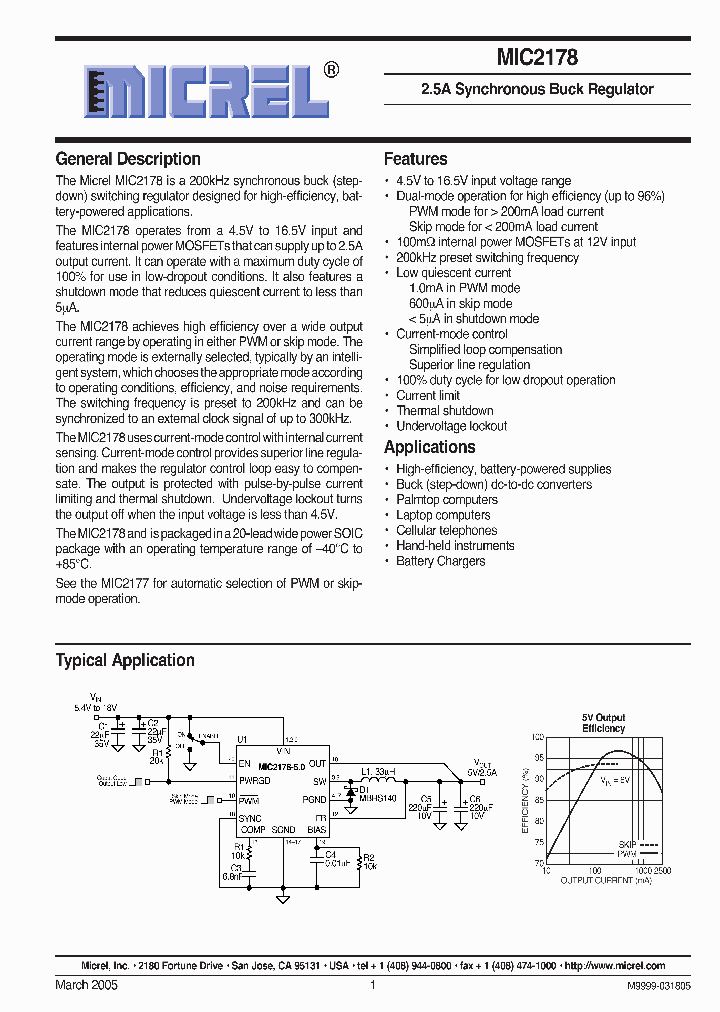 MIC2178-33YWM_1803646.PDF Datasheet