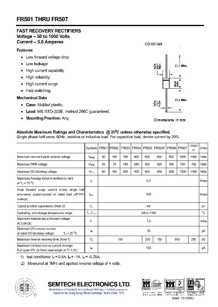 FR503_1803670.PDF Datasheet