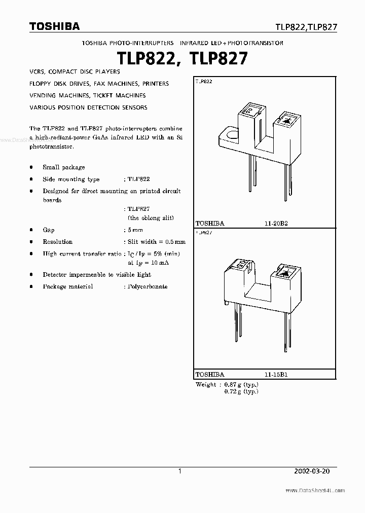 TLP822_1795553.PDF Datasheet