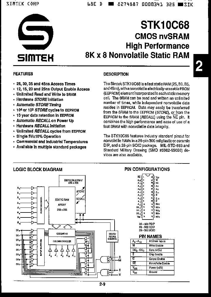 STK10C68-5S30_1560092.PDF Datasheet