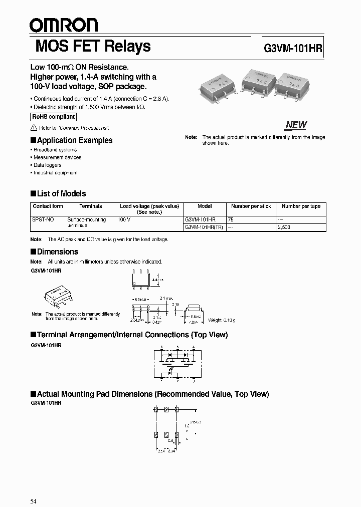 G3VM-101HR_1805621.PDF Datasheet