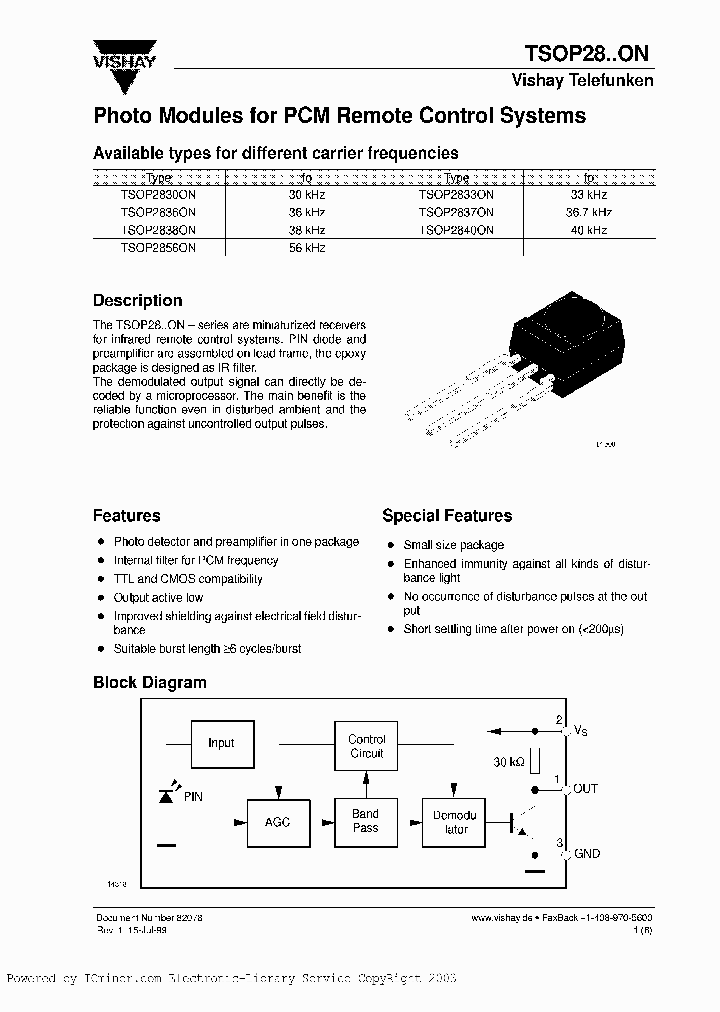 TSOP2838ON_1568490.PDF Datasheet