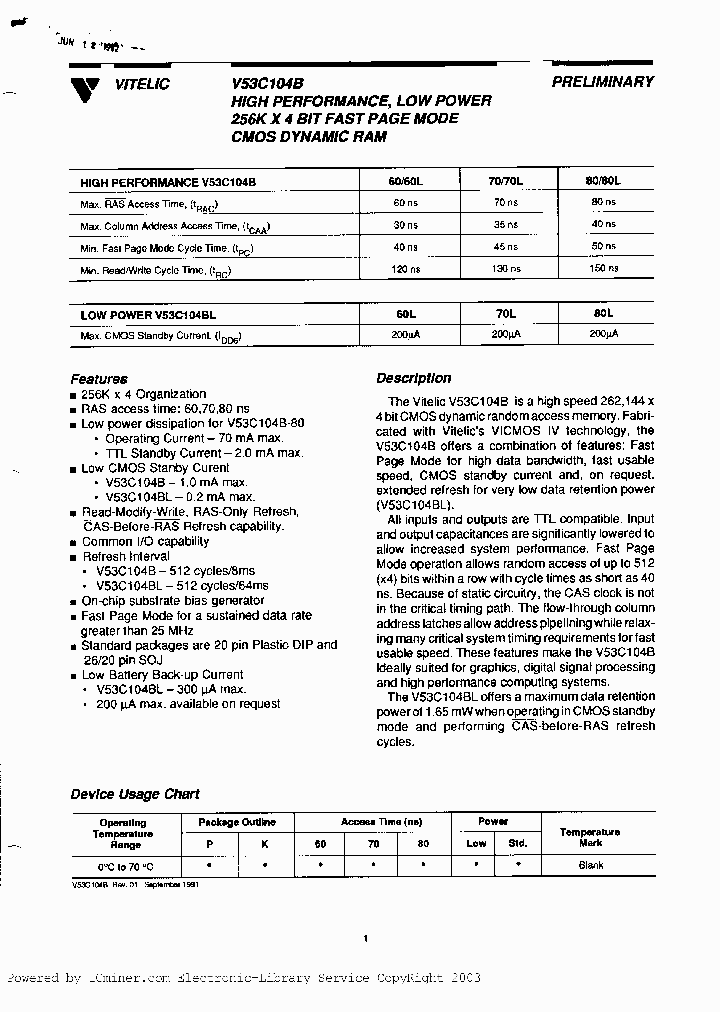 V53C104AP10L_1566391.PDF Datasheet