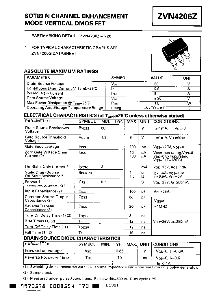 ZVN4206Z_1573142.PDF Datasheet