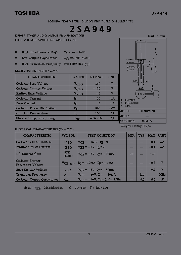 2SA949O_1574706.PDF Datasheet