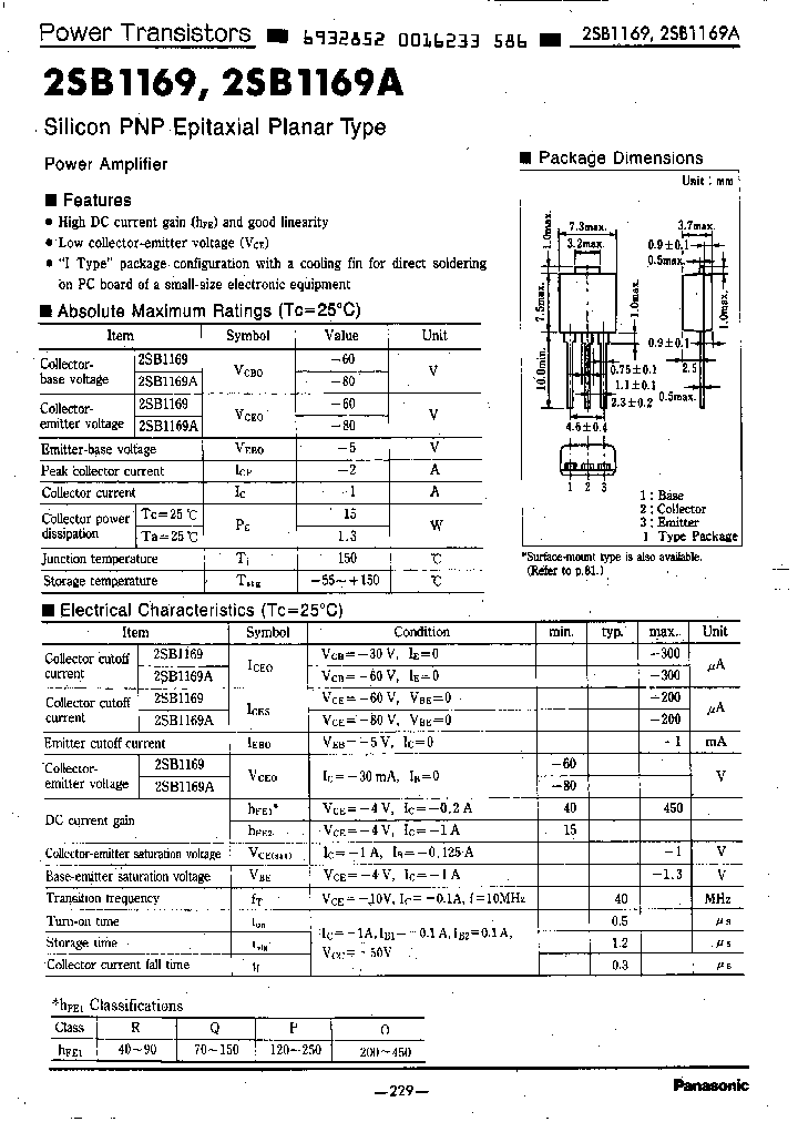 2SB1169O_1574721.PDF Datasheet