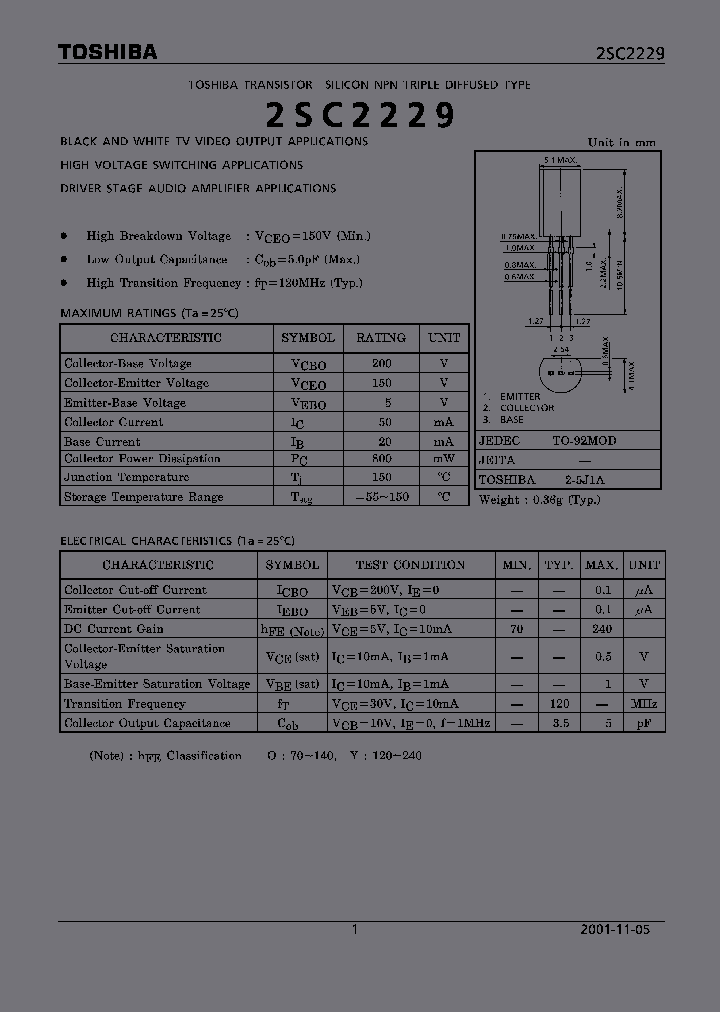 2SC2229O_1574724.PDF Datasheet