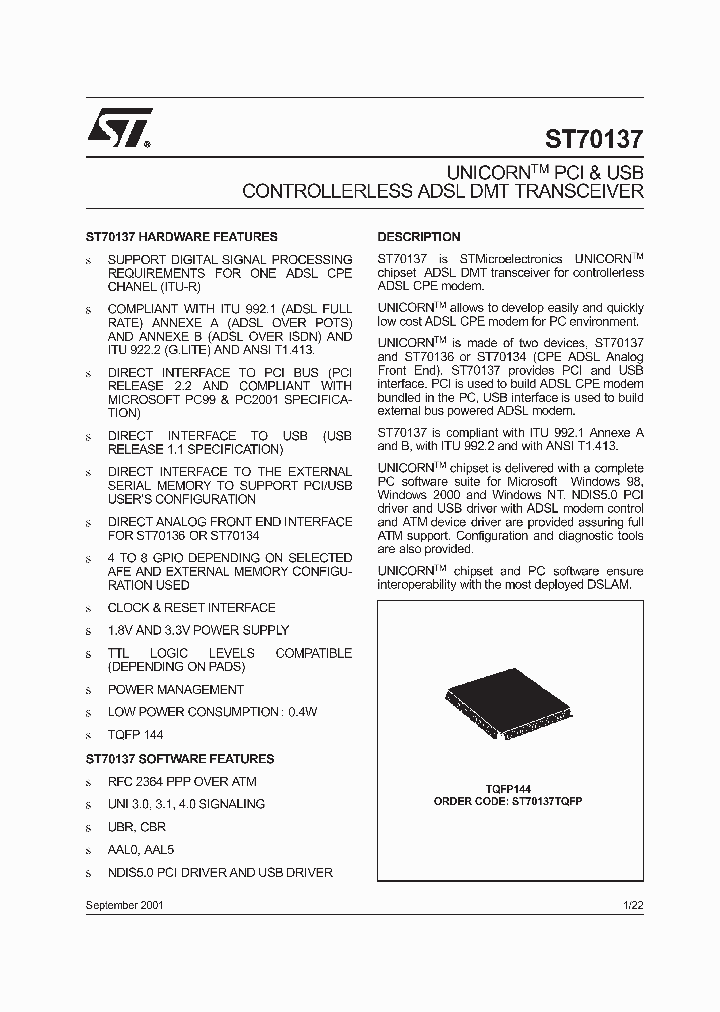 ST70137TQFP_1576977.PDF Datasheet