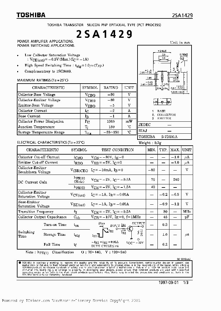 2SA1429O_1574716.PDF Datasheet