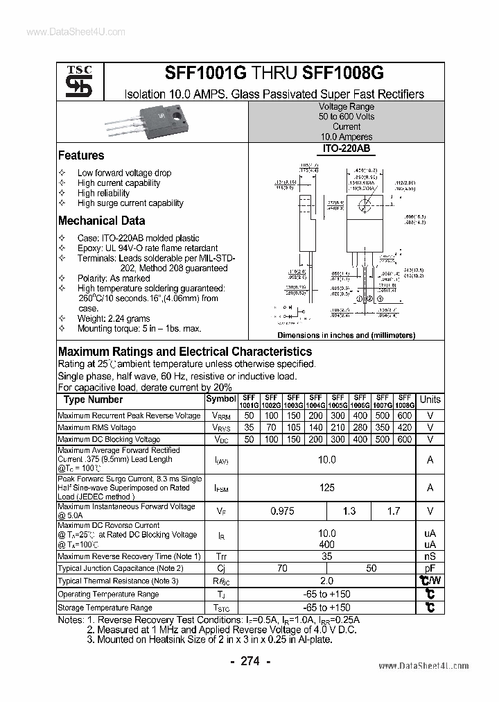 SFF1001G_1809425.PDF Datasheet