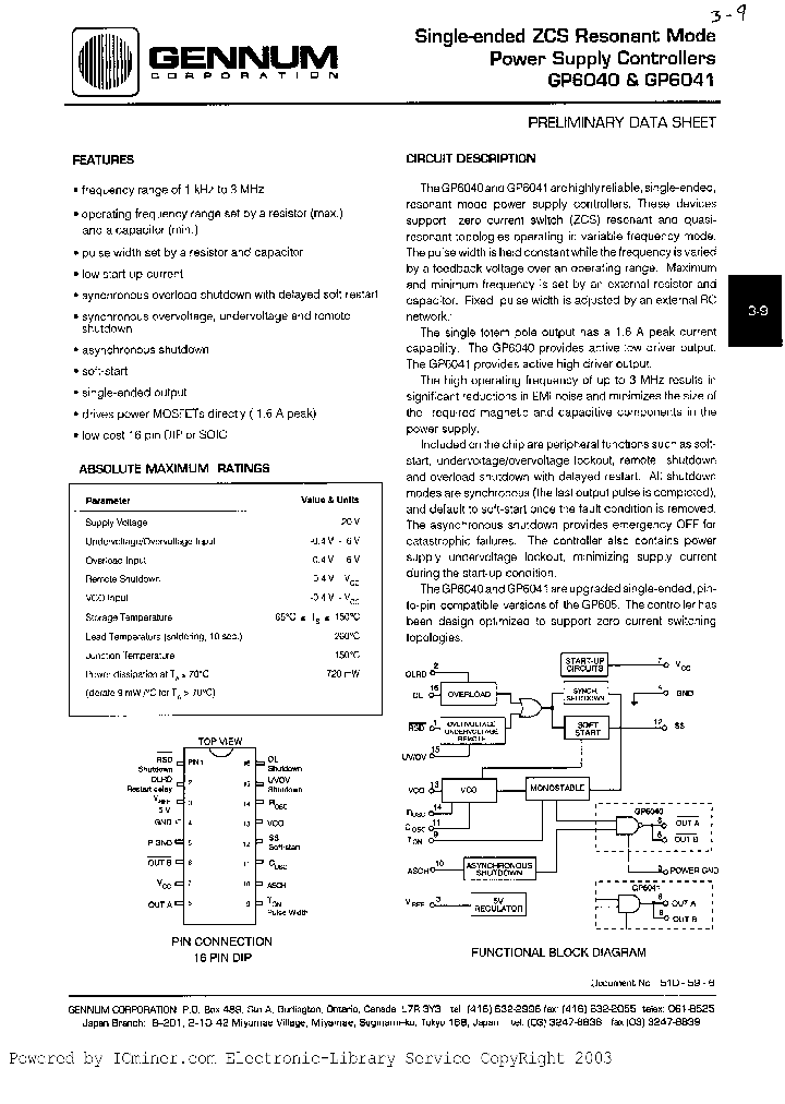 GP6040-CKC_1602516.PDF Datasheet