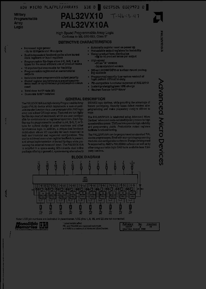 PAL32VX10AMW883B_1618705.PDF Datasheet