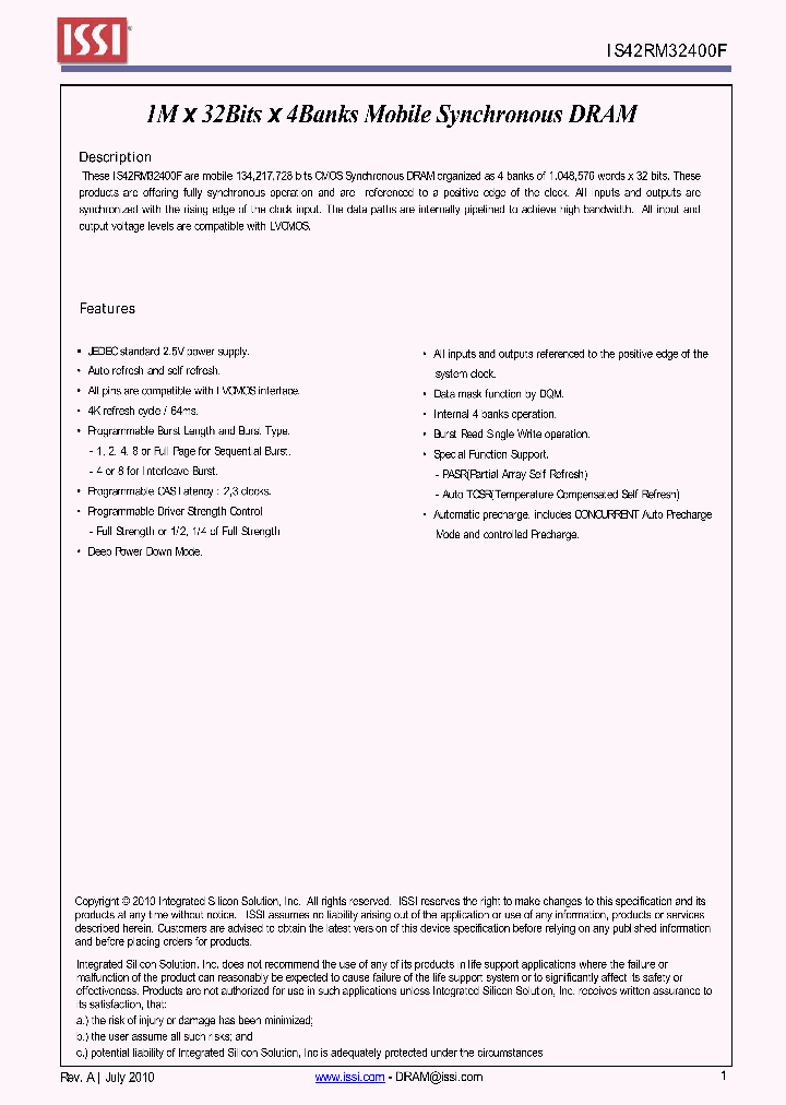 IS42RM32400F-75BLI_1619871.PDF Datasheet