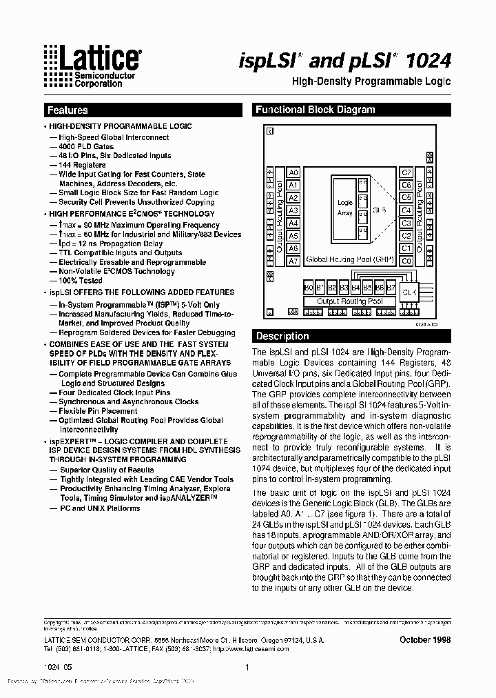 PLSI1024-60LH883_1620963.PDF Datasheet