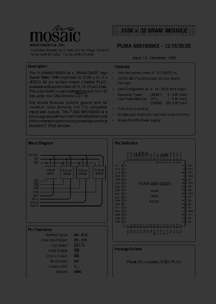 PUMA68S16000X-25_1622914.PDF Datasheet