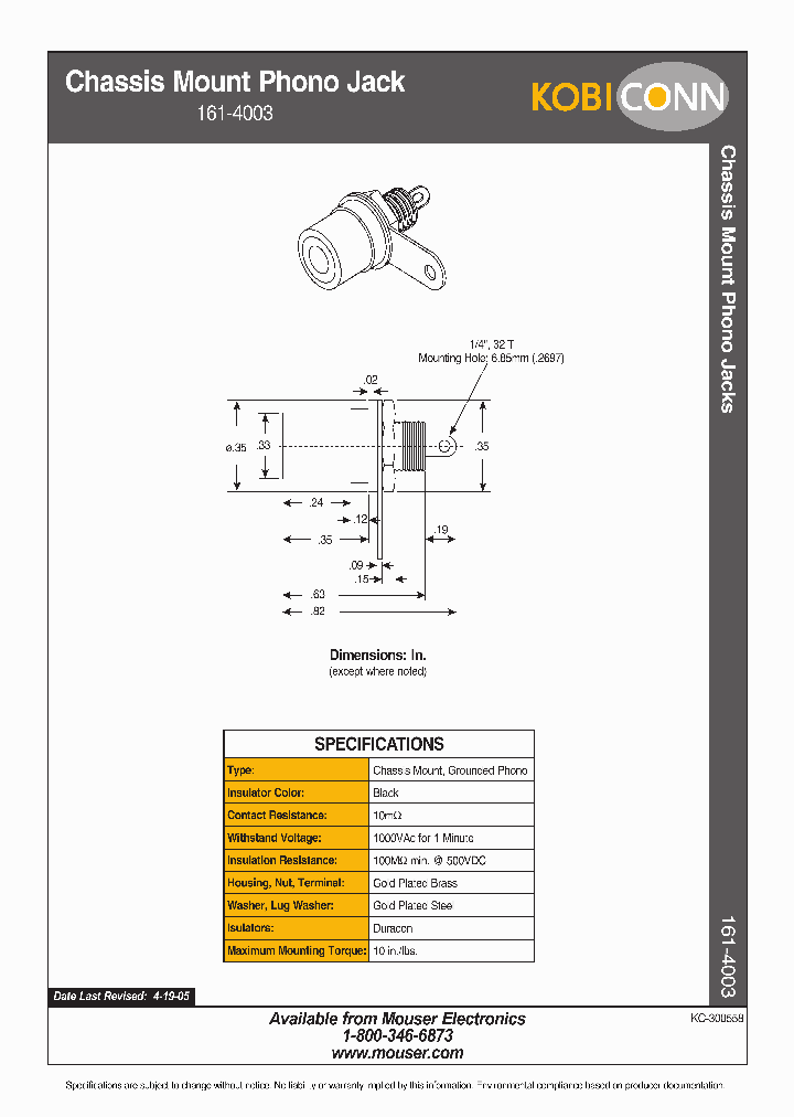 161-4003_1624072.PDF Datasheet