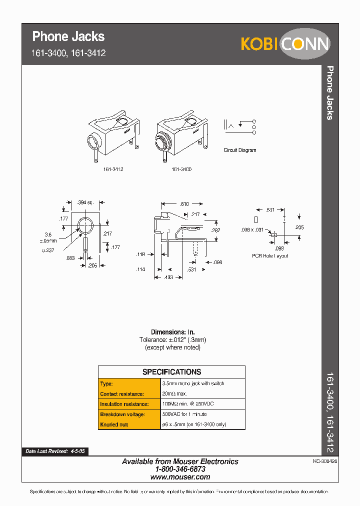 161-3400_1624254.PDF Datasheet