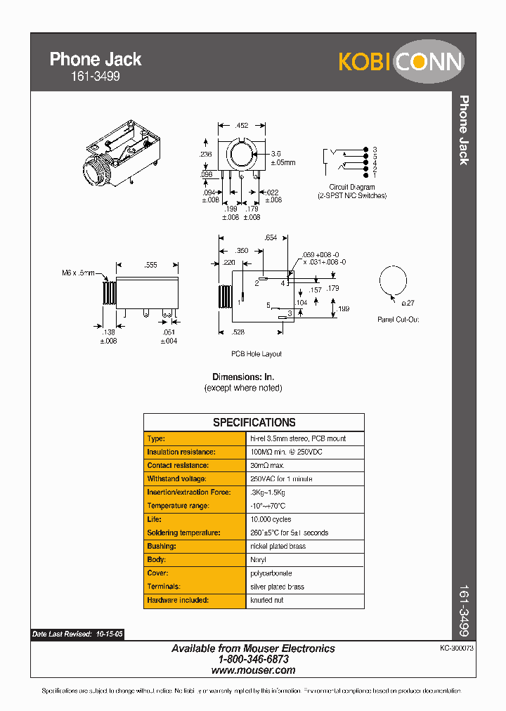 161-3499_1624259.PDF Datasheet