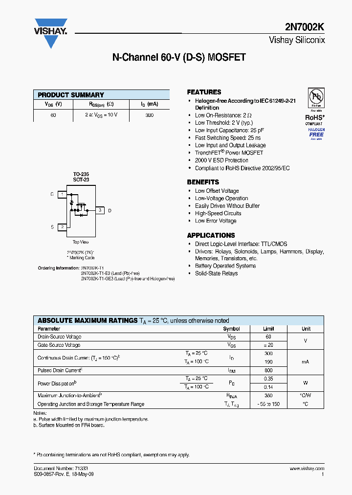 2N7002K-T1-GE3_1624612.PDF Datasheet