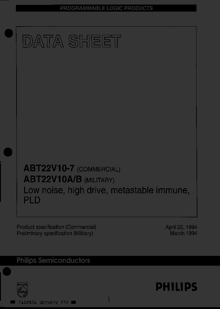 ABT22V10-7D_1625818.PDF Datasheet