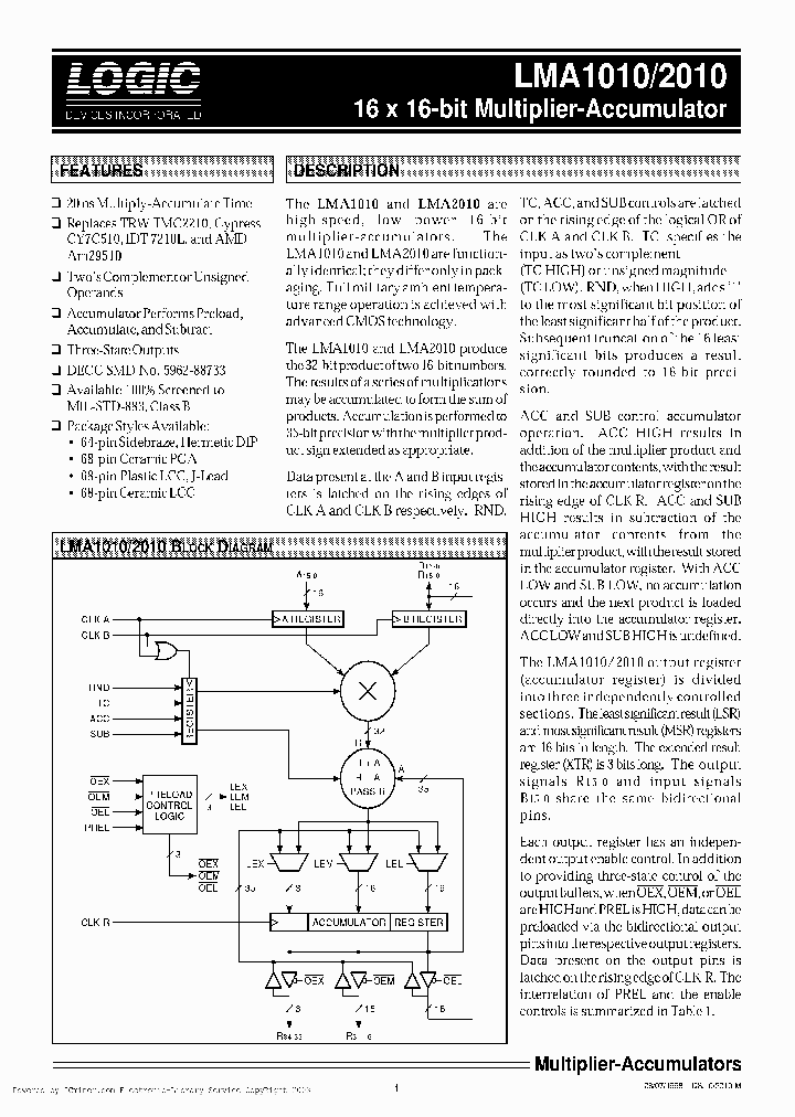 LMA1010GM75_1627412.PDF Datasheet