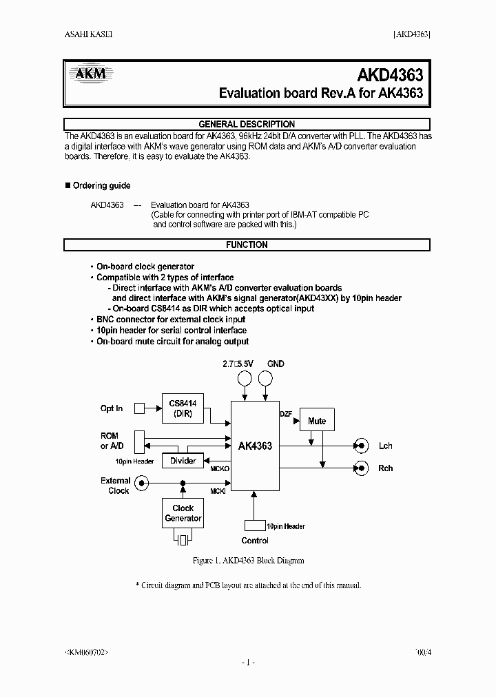 AKD4363_1630113.PDF Datasheet