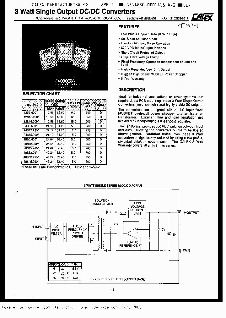 12S12250_1632257.PDF Datasheet