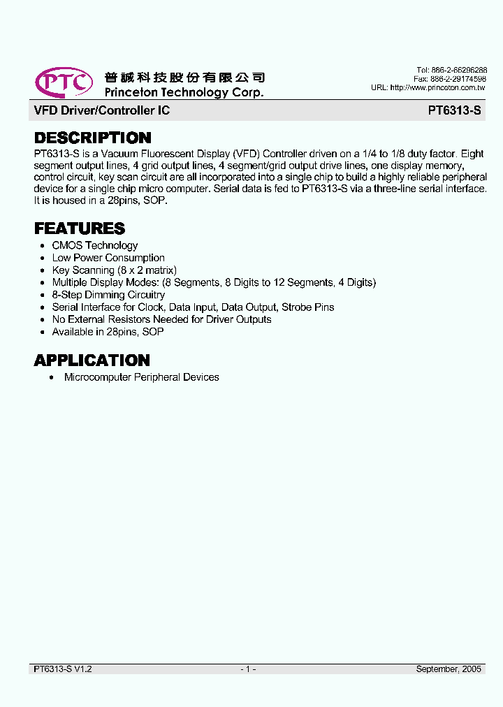 PT6313-S_1632882.PDF Datasheet