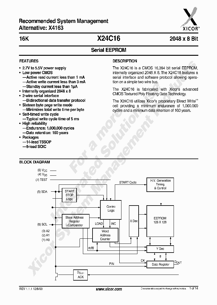 X24C16V14-27_1638212.PDF Datasheet