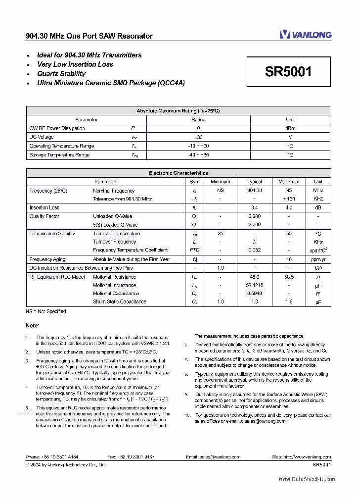 SR5001_1821174.PDF Datasheet