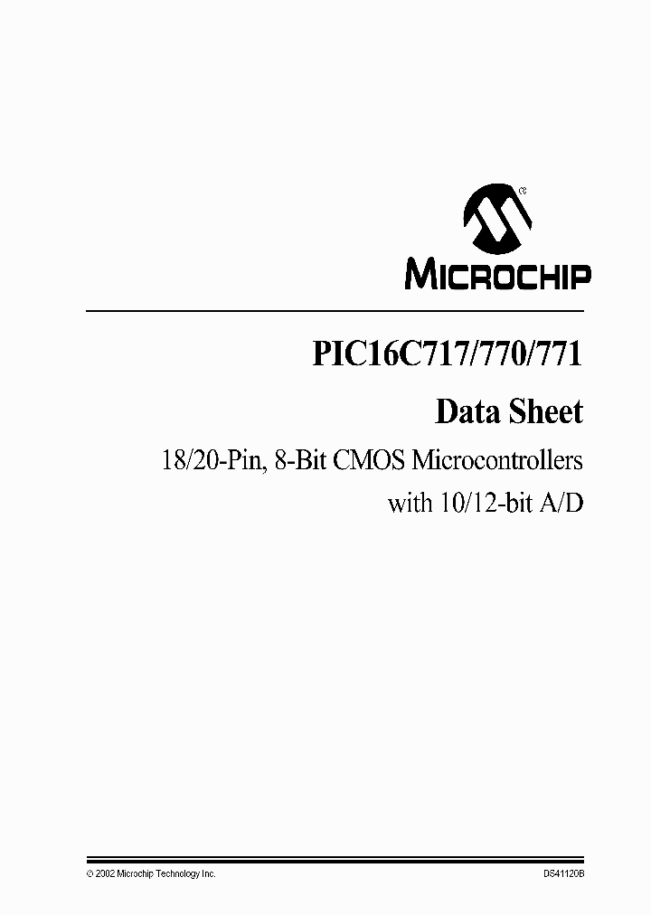PIC16LC717ISS_1638927.PDF Datasheet