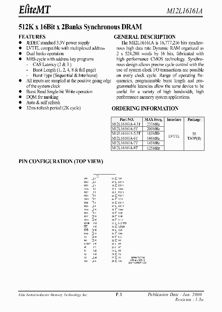 M12L16161A-6T_1640898.PDF Datasheet