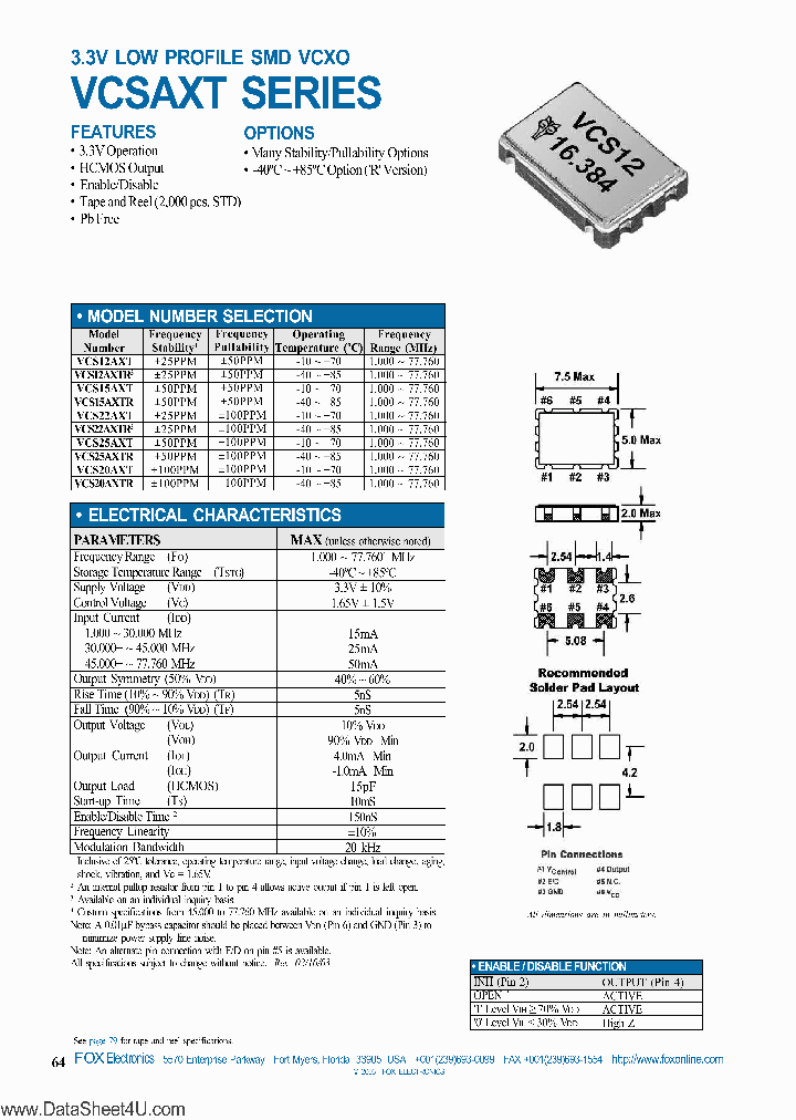 VCS12AXTR3_1825382.PDF Datasheet