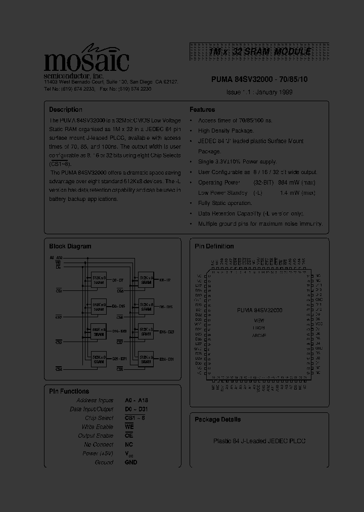 PUMA84SV32000I-70_1620288.PDF Datasheet