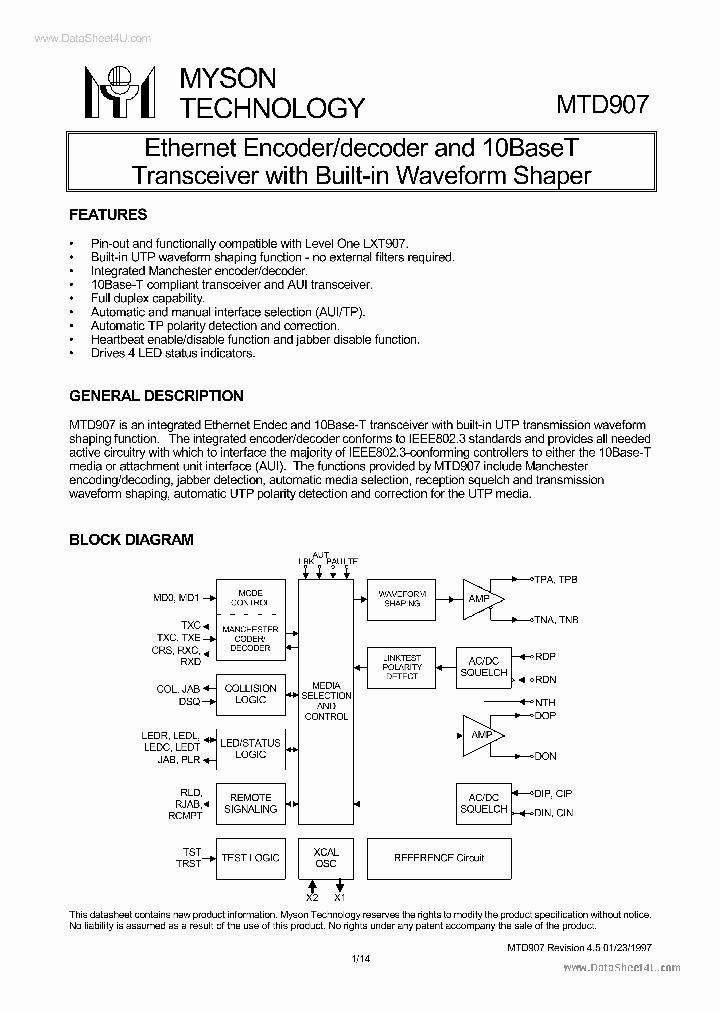 MTD907_1829188.PDF Datasheet