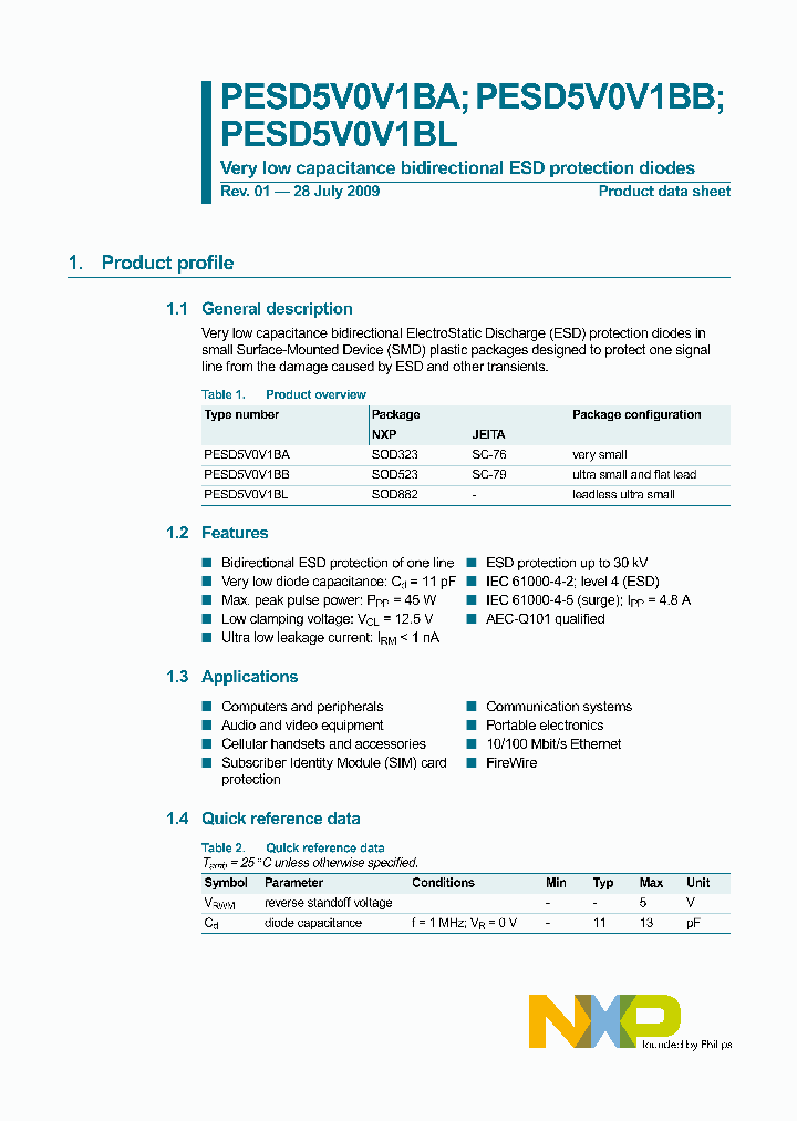 PESD5V0V1BA115_1641962.PDF Datasheet