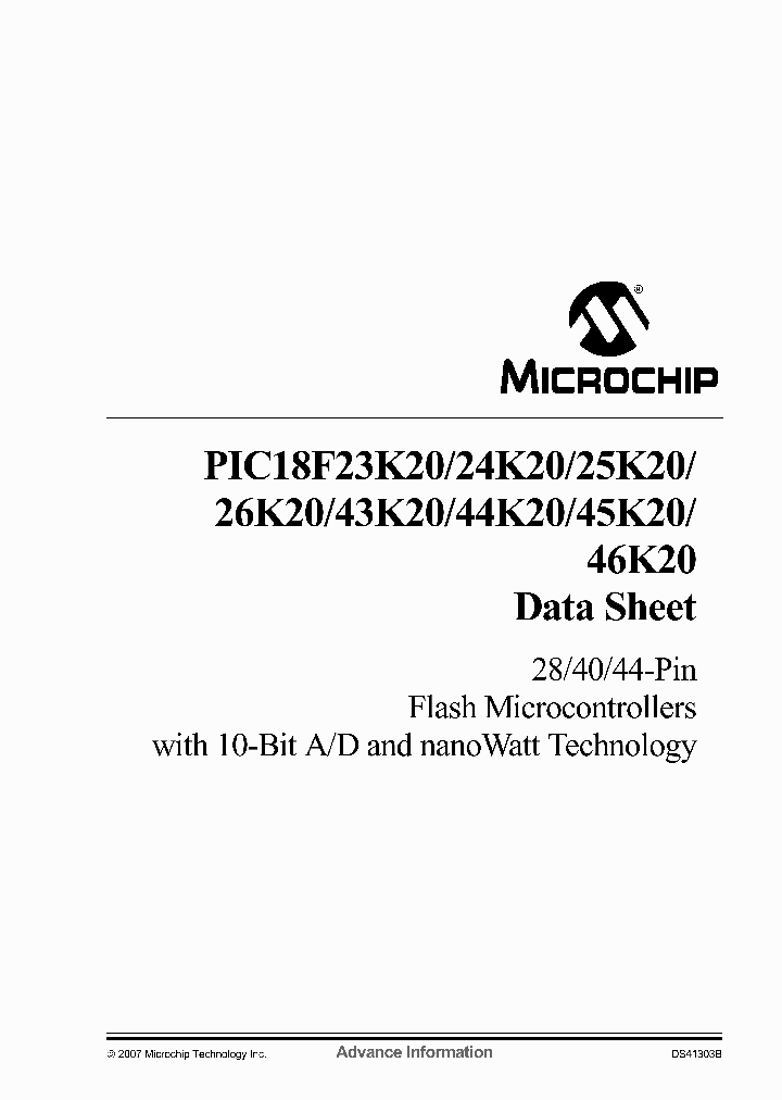 PIC18F23K20-ESSQTP_1651409.PDF Datasheet