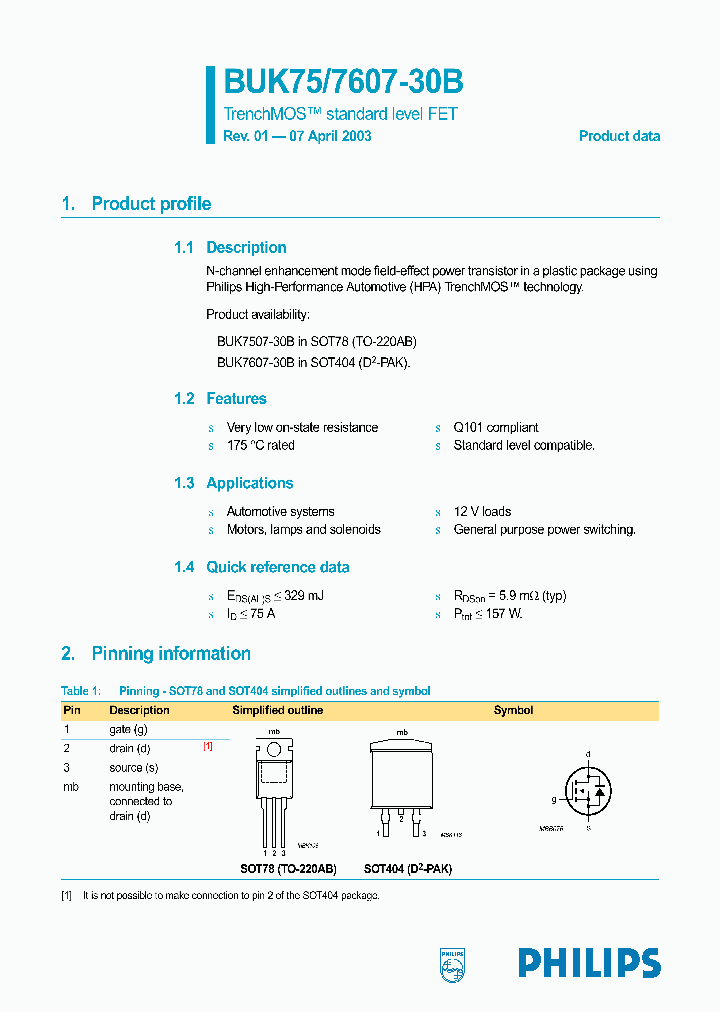 BUK7507-30B_1837124.PDF Datasheet