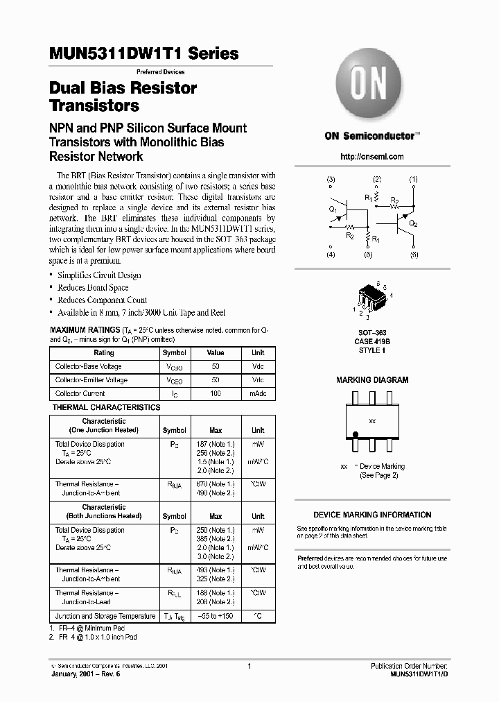 MUN5311DW1T1D_1642475.PDF Datasheet