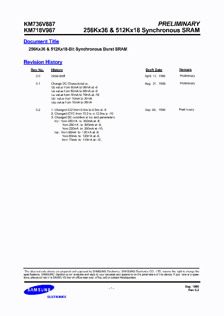 KM736V887_1655622.PDF Datasheet