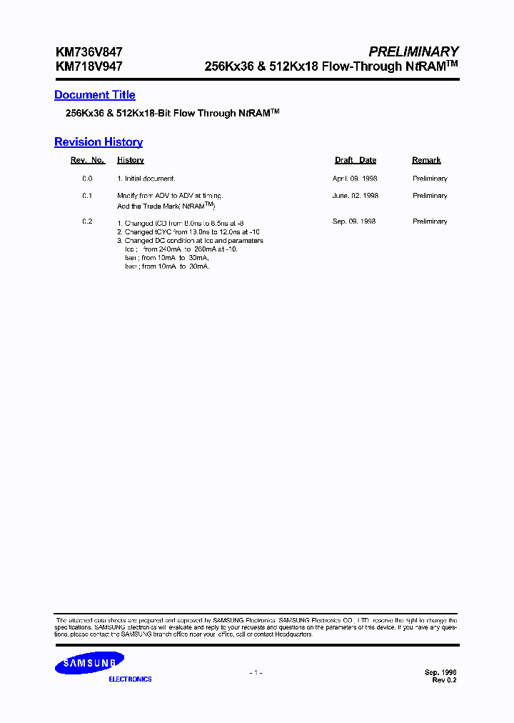 KM736V847_1655620.PDF Datasheet