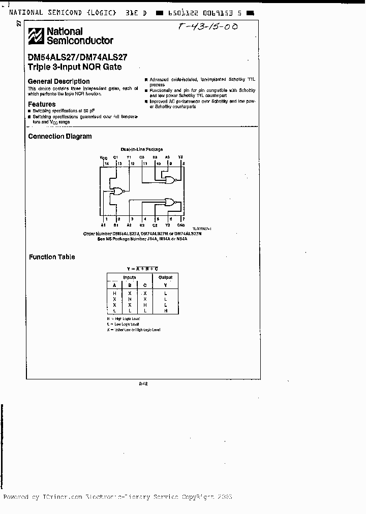 DM54ALS27J883_1657369.PDF Datasheet