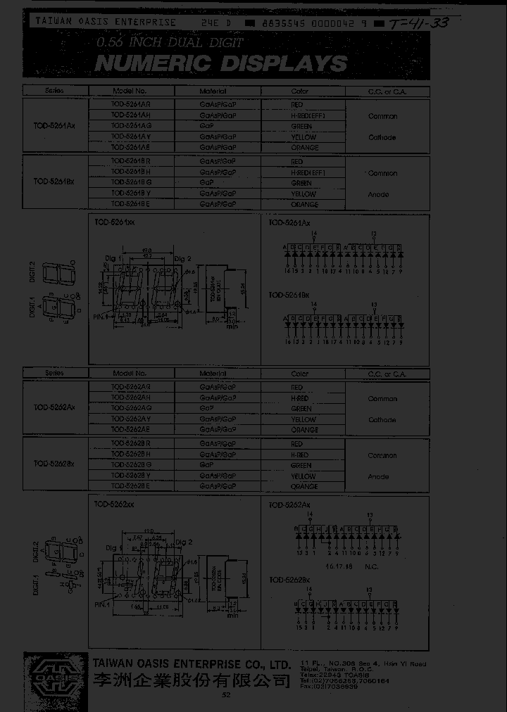 TOD5261AY_1657256.PDF Datasheet