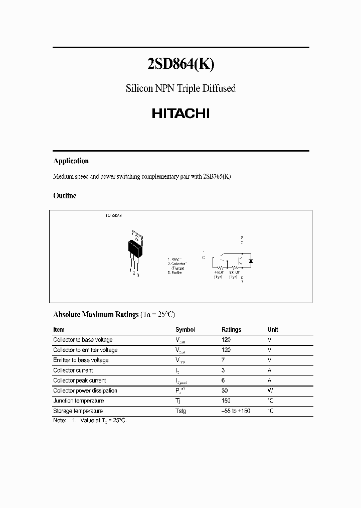 2SD864K_1662591.PDF Datasheet