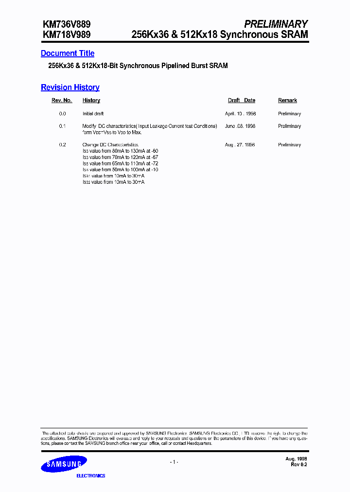 KM736V889_1655623.PDF Datasheet