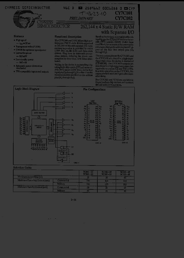 CY7C101-25VC_1670908.PDF Datasheet