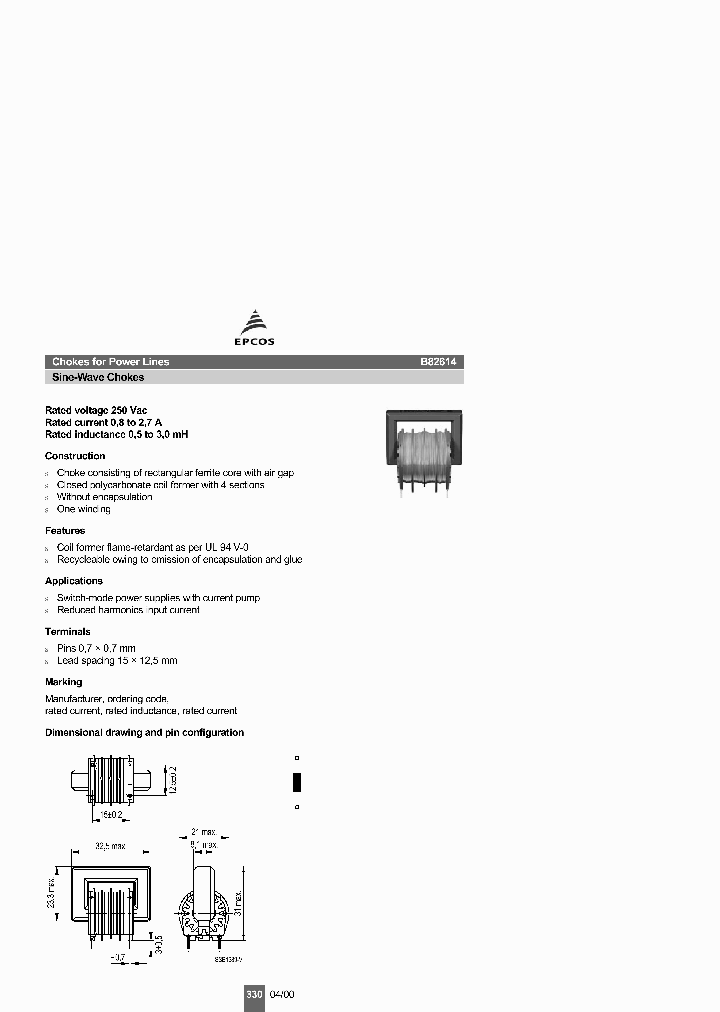B82614-R2801-A30_1672677.PDF Datasheet
