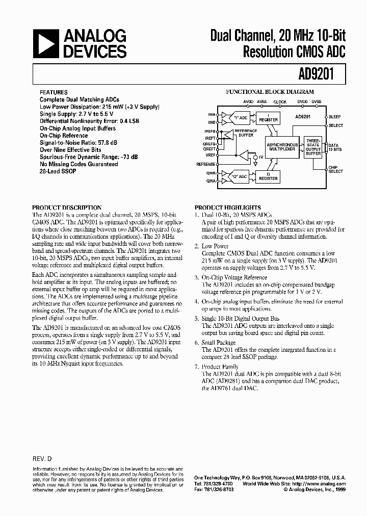 AD9201-EVAL_1673729.PDF Datasheet