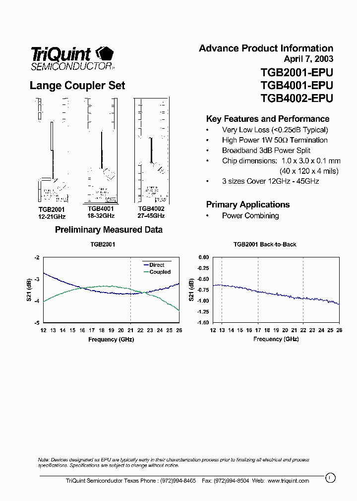 TGB4001-EPU_1673819.PDF Datasheet